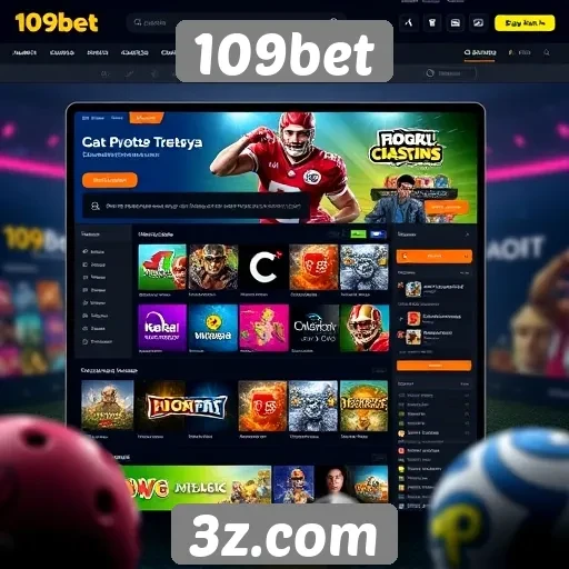 Interface e experiência do usuário no 109bet